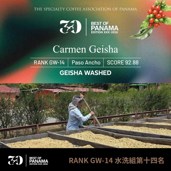 2026 最佳巴拿馬 BOP | GW-14 | 水洗組 - 第十四名 | 咖啡生豆,最佳巴拿馬,BOP,日曬,藝伎,Geisha,咖啡豆
