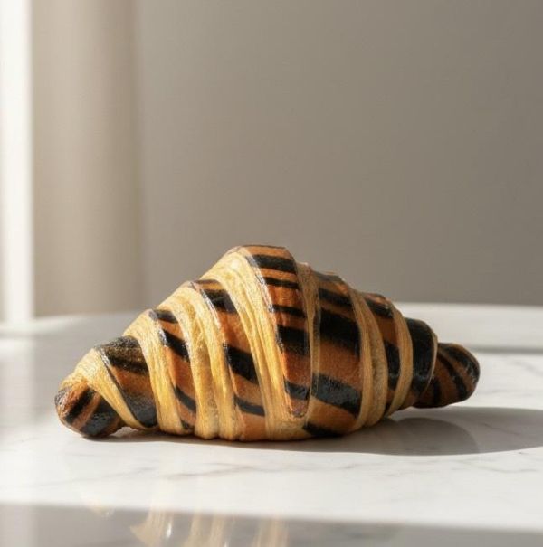 Caramel Coriander Custard Zebra Croissant 焦糖香菜卡士達斑斑可頌 