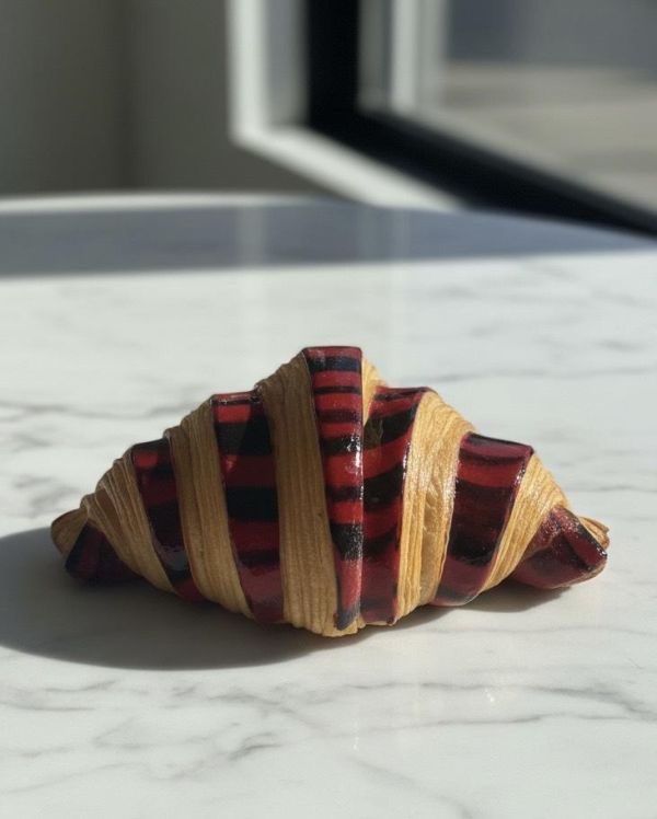 Pistachio Strawberry Custard Zebra Croissant  開心果草莓卡士達斑斑可頌 