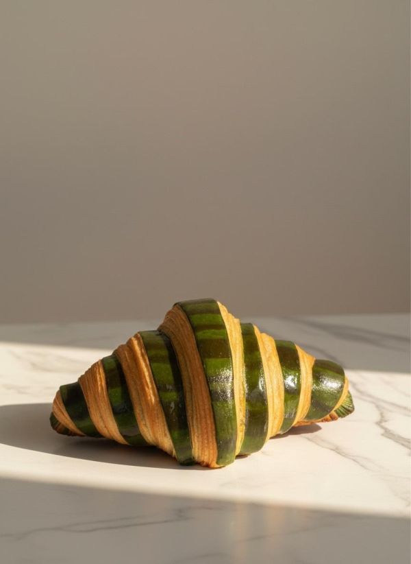 Matcha Vanilla Custard Zebra Croissant 抹茶香草卡士達斑斑可頌 