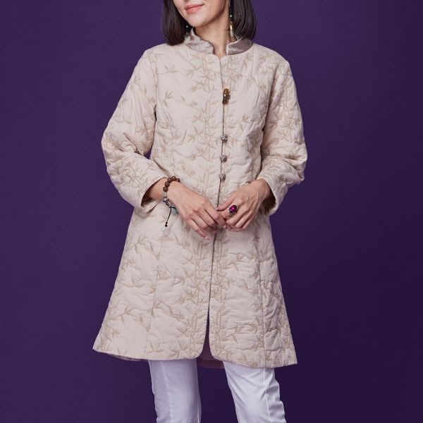 刺繡鋪棉外套 