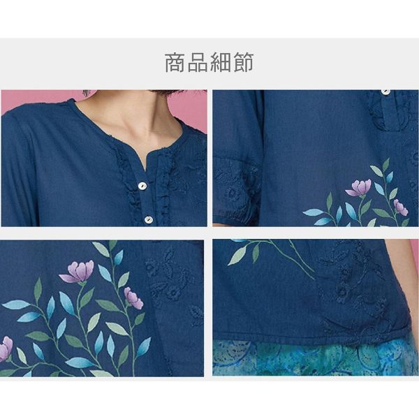 手繪刺繡上衣 