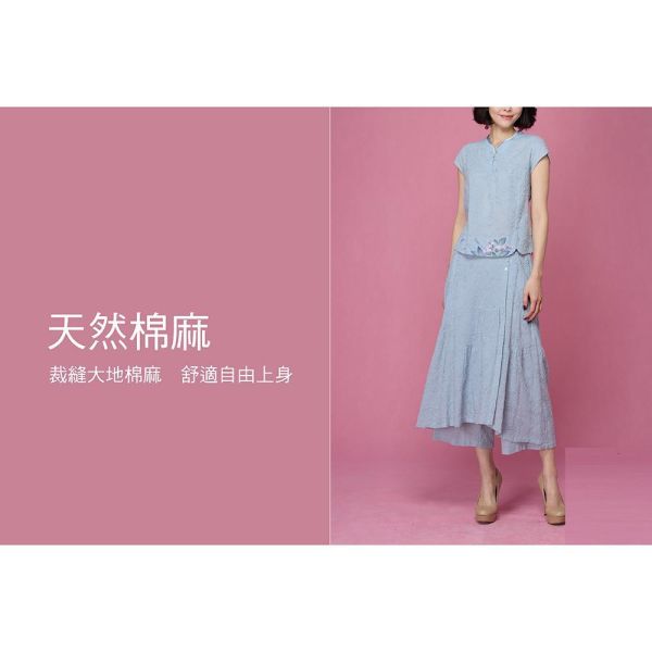 雙層刺繡浪漫褲裙 
