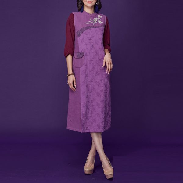 手繪刺繡背心裙 