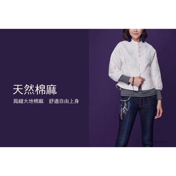 刺繡鋪棉造型斗篷 