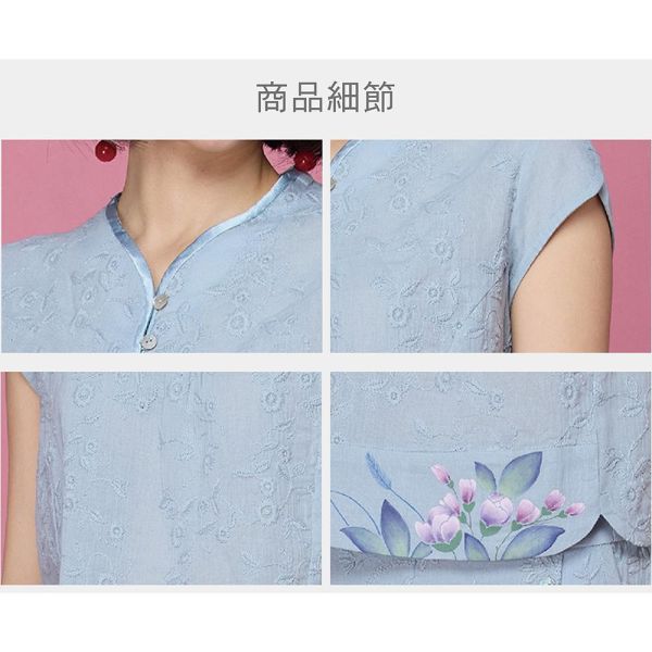 手繪刺繡俏麗上衣 