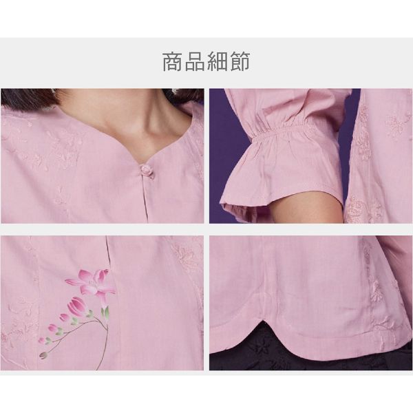 手繪刺繡俏麗上衣 