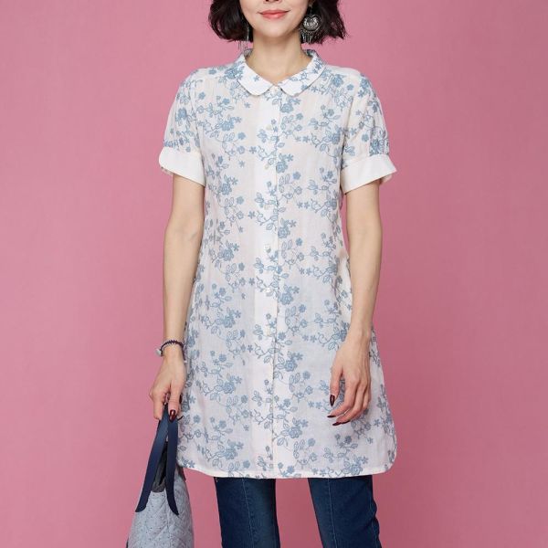 刺繡造型前開外搭衣 