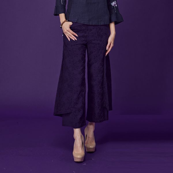 刺繡浪漫造型褲 