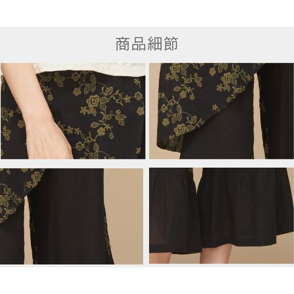 刺繡造型褲裙 