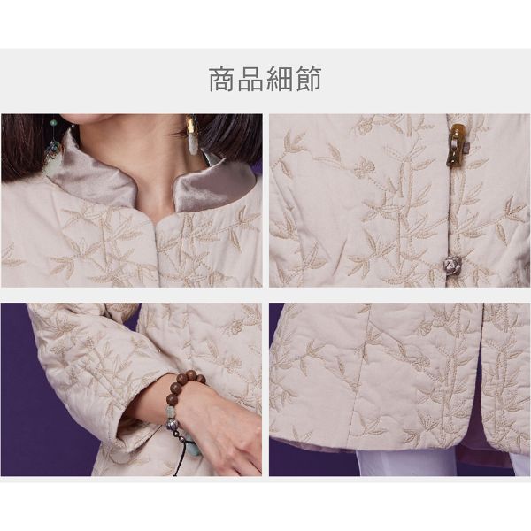 刺繡鋪棉外套 