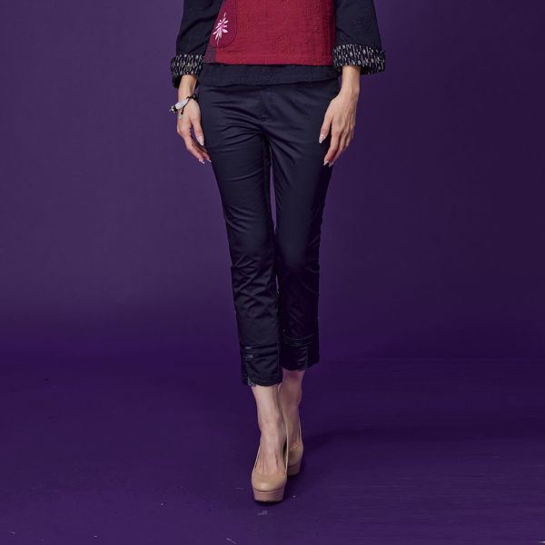 彈性顯瘦八分褲 