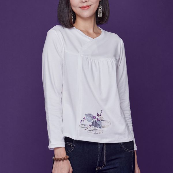 鞋禁抽皺顯瘦T桖 