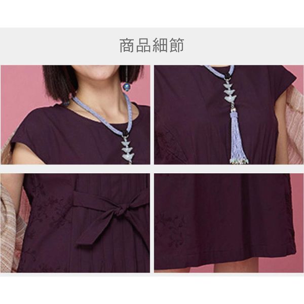 刺繡綁結刺繡洋裝 