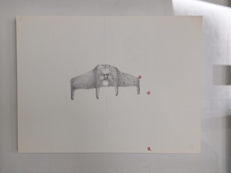 椪小雨 個展 素描畫-1 陶藝 陶土 手工器皿 傷痕 療癒 可愛 自我療癒 陶器 家飾 藝術 雕塑