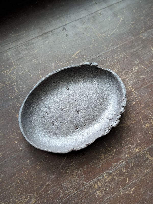 陳希泓 地質橢圓小碟 陶藝 陶土 無印良品 手工器皿 日系 茶道具 地質橢圓小碟