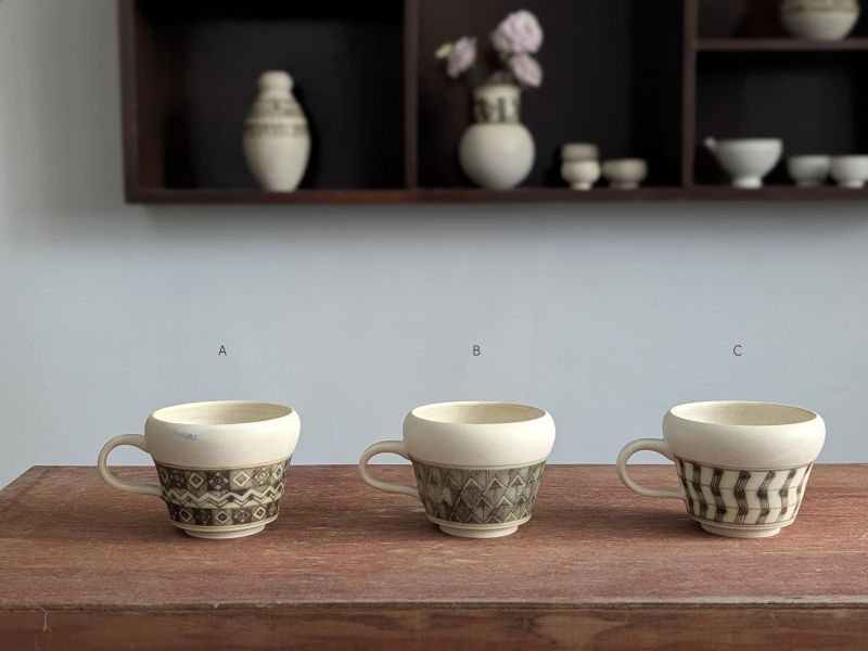 燻 陶 漫 行 ｜彩繪咖啡杯1 陶藝 陶土 手工器皿 豬口杯 陶器 家飾 藝術 雕塑 茶壺 茶具 鶯歌 咖啡杯
