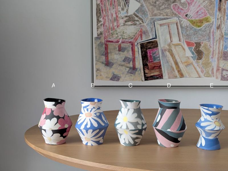 蔡佳曈 韓國拼貼中花瓶 韓國拼貼中花瓶
