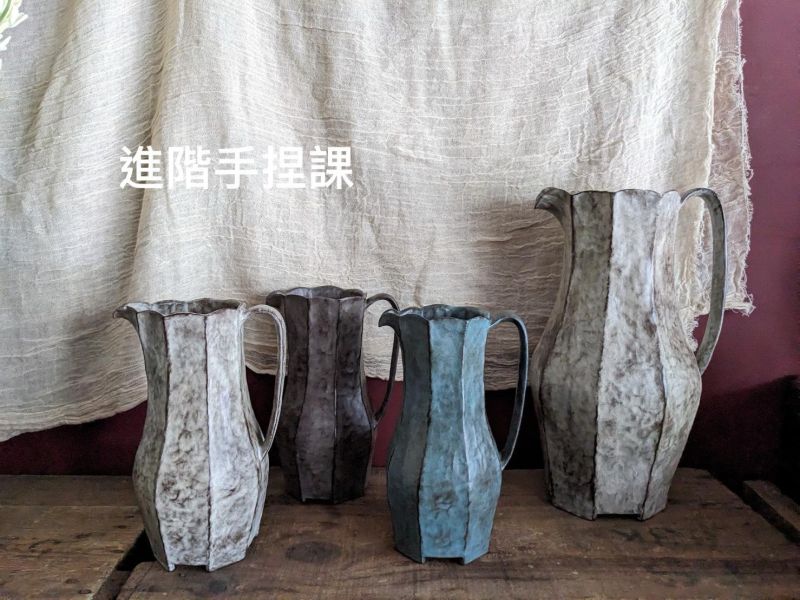 進階手捏5堂4/20(一)起 大安區陶藝教室,東門站教室,青田街學習,手捏,居家,DIY,課程,生活器皿,大安區陶藝,職人養成,居家陶藝,進修學習,咖啡續杯,大花器,水罐