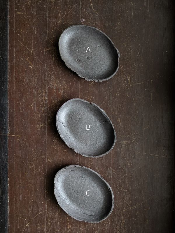 陳希泓 地質橢圓小碟 陶藝 陶土 無印良品 手工器皿 日系 茶道具 地質橢圓小碟