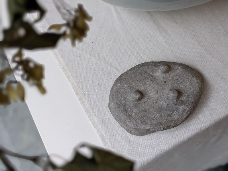 日青屾行 紙塑三腳小碟 落日酒矸系列》紙塑系列花器 作品

「酒矸倘賣嘸 酒矸倘賣嘸…… 」源自兒時記憶的歌曲,此系列花器都是以日常可得的玻璃瓶罐為基底,外觀搭配創作上擅長使用的材料「紙漿」塑造,強化本身的實用性,也強調材料本身的再生性。

外型上參照植物或是有機體去變形,也不全然都是自行塑造出來,有時也依附瓶罐本身的造型下去做變化,因此每一隻花器本身都略有不同,也享受這種很隨機性的創作過程。顏色表現上喜歡不飽和
