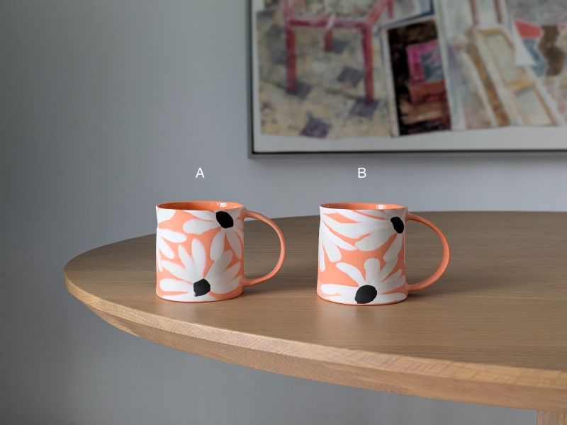 蔡佳曈 韓國橘底雛菊杯 韓國橘底雛菊杯