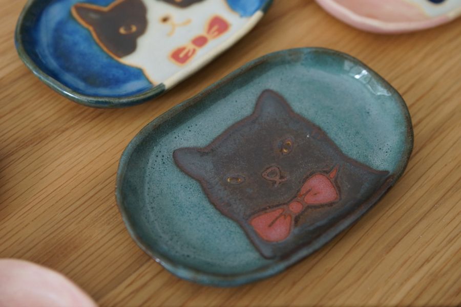 陳韋竹 可愛動物橢圓豆皿 