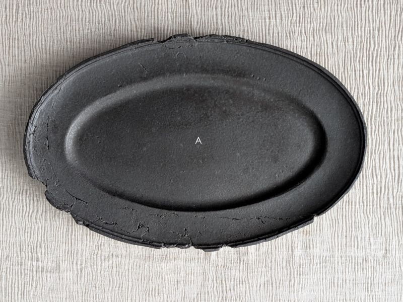 陳希泓 地質橢圓大盤 陶藝 陶土 無印良品 手工器皿 日系 茶道具 地質橢圓大盤