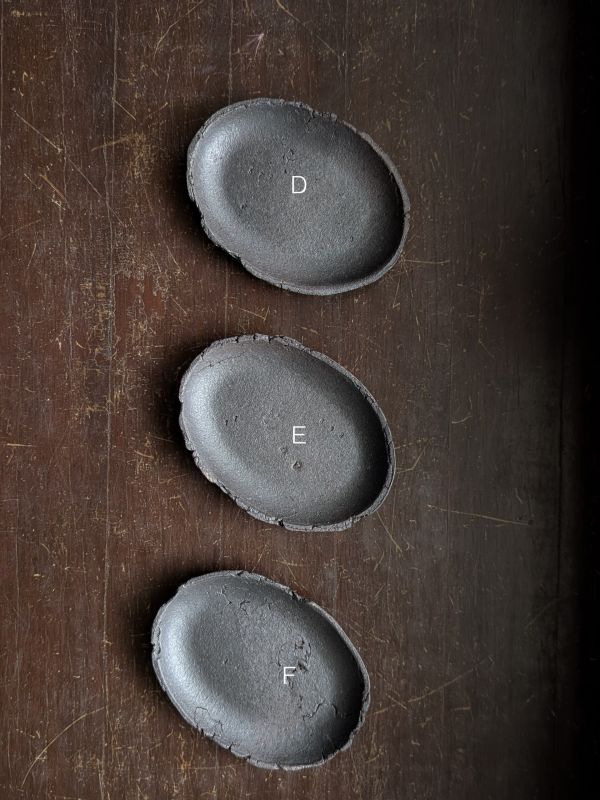 陳希泓 地質橢圓小碟 陶藝 陶土 無印良品 手工器皿 日系 茶道具 地質橢圓小碟