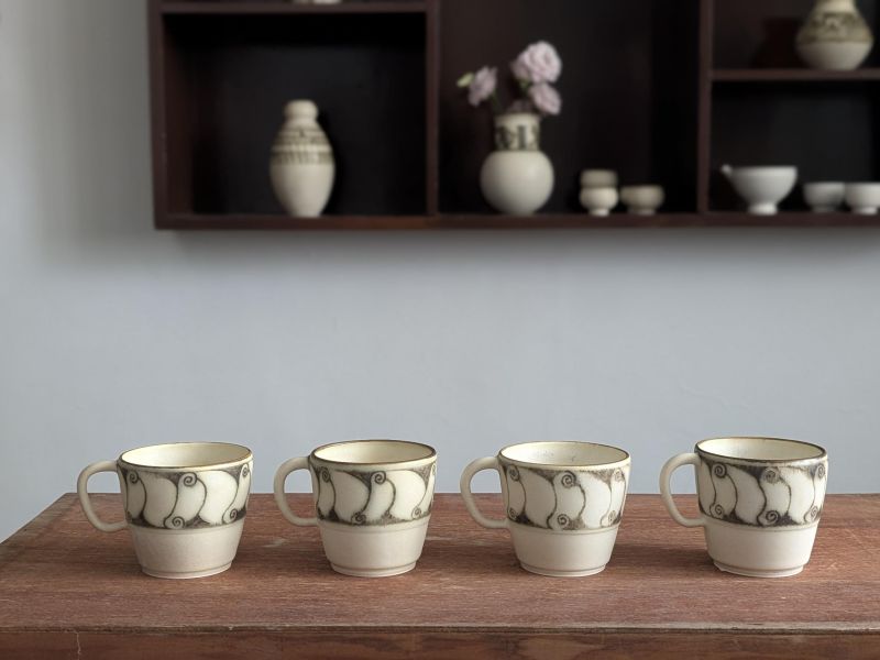 燻 陶 漫 行 ｜彩繪咖啡杯2 陶藝 陶土 手工器皿 豬口杯 陶器 家飾 藝術 雕塑 茶壺 茶具 鶯歌 咖啡杯