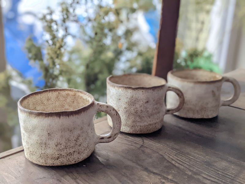 顧上翎 斑點咖啡把杯 