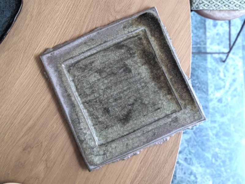 陳希泓 結晶釉大方盤 把杯