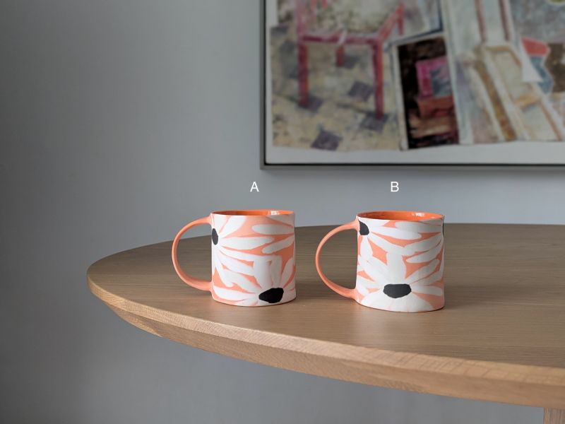 蔡佳曈 韓國橘底雛菊杯 韓國橘底雛菊杯