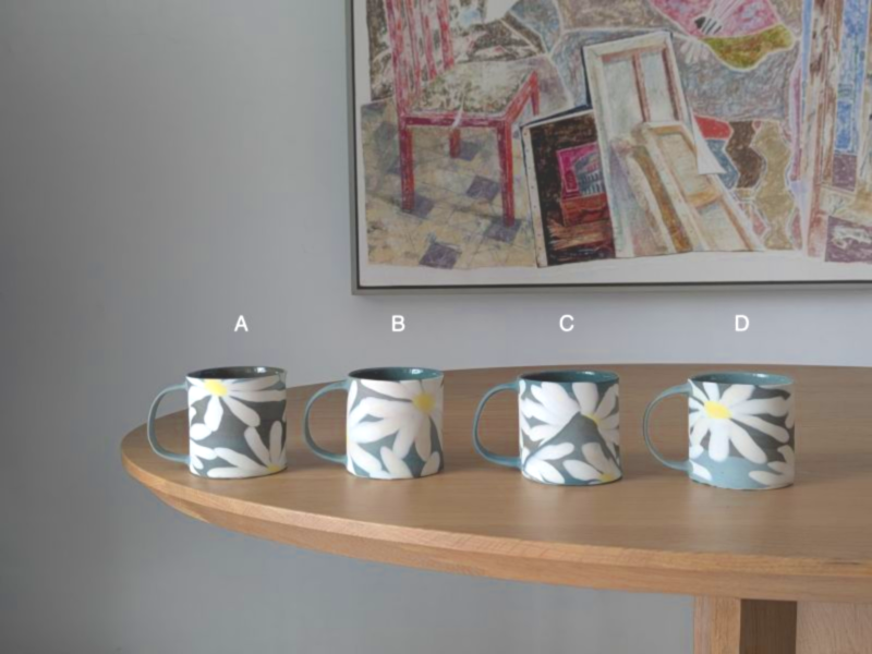 蔡佳曈 韓國綠底雛菊杯 韓國綠底雛菊杯