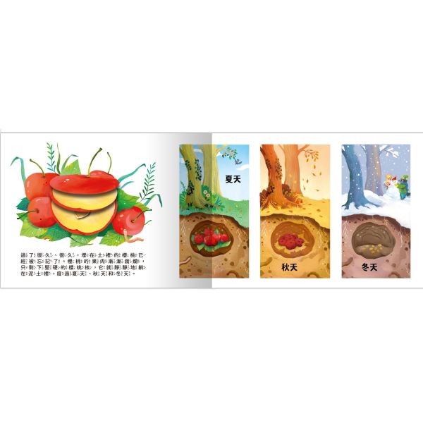 【單本售】成長歷險立體繪本-櫻桃樹要結果 