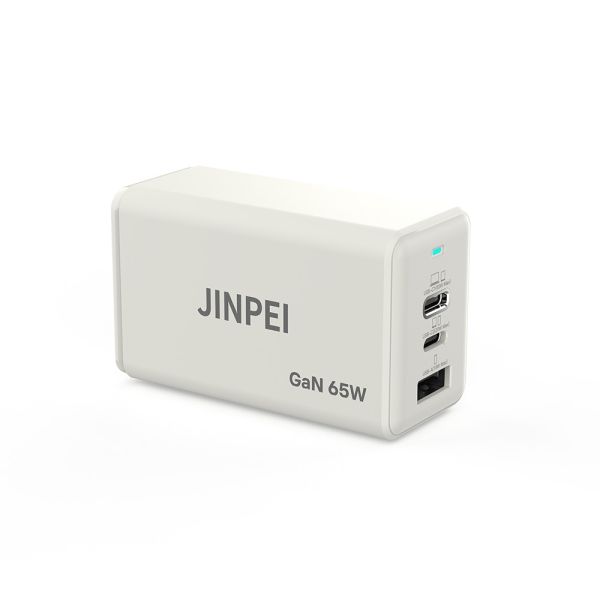 【JINPEI 錦沛】65W GaN氮化鎵 Type-C三孔快充充電器 (支援iPhone17/16/Mac筆電充電頭) 【JINPEI 錦沛】65W GaN氮化鎵 Type-C三孔快充充電器 (支援iPhone17/16/Mac筆電充電頭)