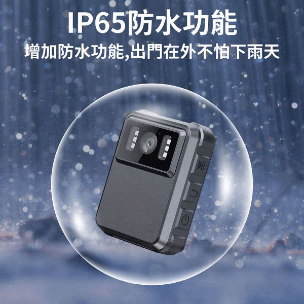 【Jinpei】IP65 waterproof, 2K high image quality, police, delivery staff essential, video camera, secret recorder (32GB memory card) 