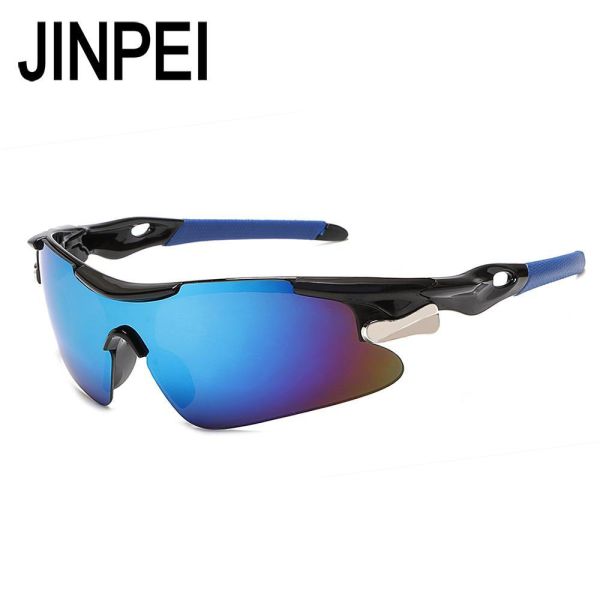 【JINPEI 錦沛】運動太陽眼鏡 (抗UV400 PC防撞 防眩光) 【JINPEI 錦沛】曜金黑 運動太陽眼鏡 (抗UV400 PC防撞 防眩光)