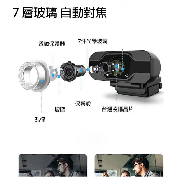 【Jinpei 錦沛】4K/ 2K QHD  全自動對焦 網路視訊攝影機  視訊鏡頭  Webcam 防窺蓋 (JW-07B-2K) 【Jinpei 錦沛】2K QHD  全自動對焦 高畫質網路攝影機 視訊鏡頭 視訊攝影機 防窺蓋 JW-07B-2K-A
