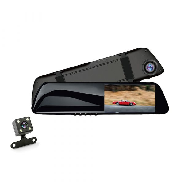 【Jinpei】GPS speed measurement, rearview mirror type, front and rear dual lenses, high quality 1080P Full HD dashcam (32GB memory card) *支援四吋螢幕。
*支援24小時停車監控功能（需額外接降壓線）
*支援移動偵測攝像功能
*支援重力感應功能
*支援循環錄影
*支援WDR寬動態技術
*支援夜視功能
*支援170 度高廣角
*支援雙鏡頭