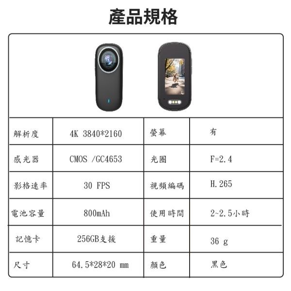 【JINPEI 錦沛】 1.5 吋螢幕、4K UHD解析度、IP65 磁吸式 EIS防抖 、 運動錄影、自行車 機車寵物 錄影機 黑色 1.5 吋螢幕、4K UHD解析度、IP65 磁吸式 EIS防抖 、 運動錄影、自行車 機車寵物 錄影機 黑色