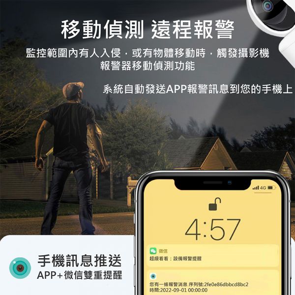 【Jinpei 錦沛】旋轉式 家庭安全防護 Wi-Fi 攝影機 雲端攝影機 監視器 