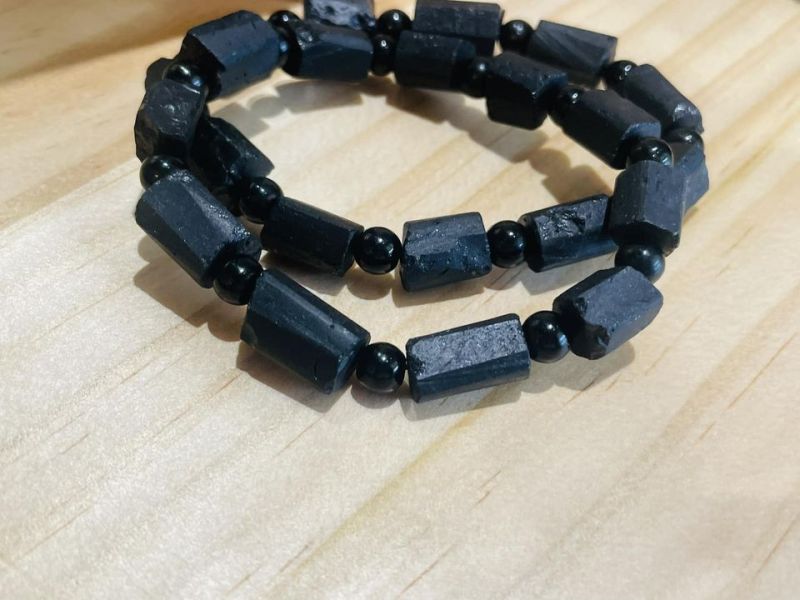 超值推薦款：原礦黑碧璽手串 黑碧璽原礦,手串