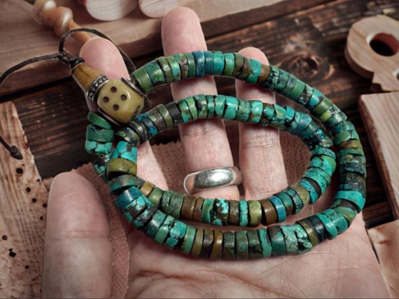 綠松石108顆念珠款 天然綠松石