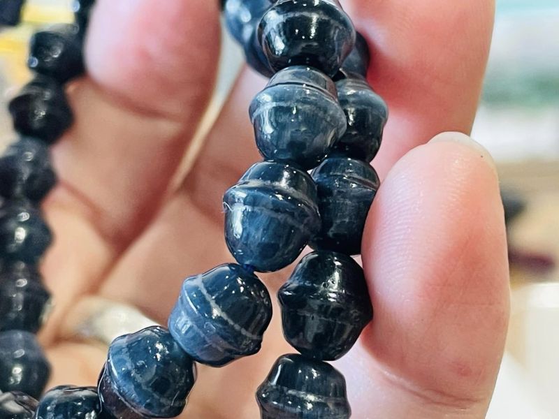 無敵可愛：藍虎眼石許願鈴鐺串 藍虎眼石,鈴鐺