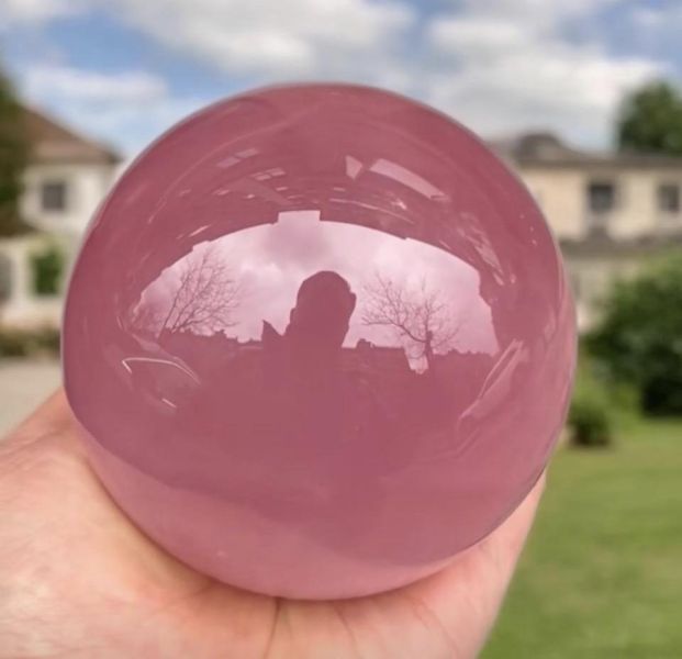 莫桑比克粉水晶球 莫桑比克粉水晶球、粉晶、水晶球、好業績水晶