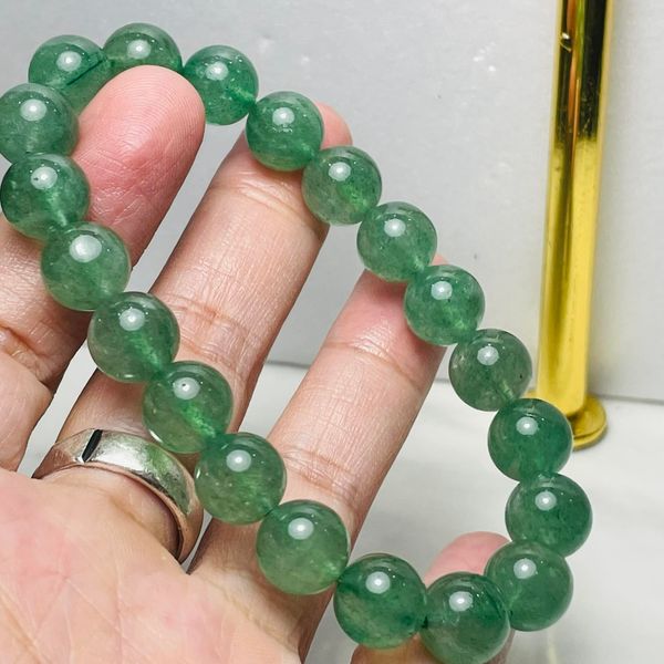 綠草莓晶手串 