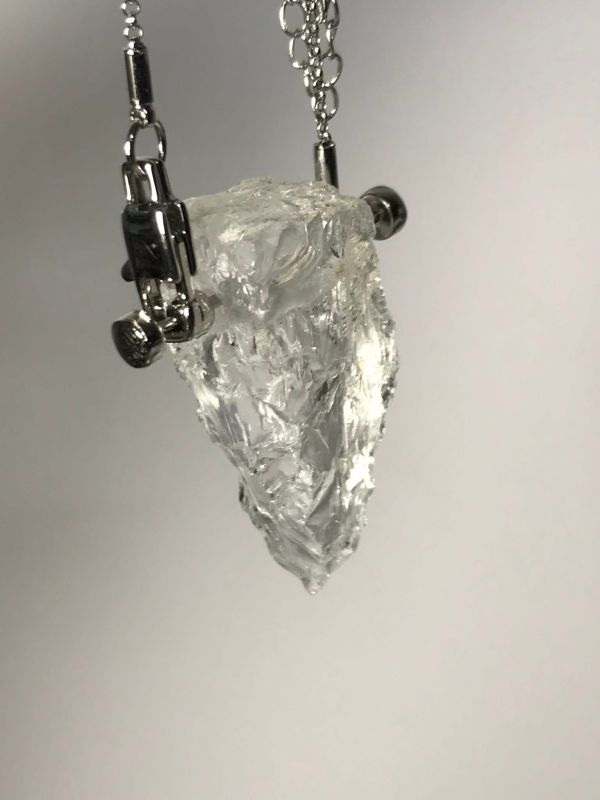 喜馬拉雅山脈白水晶靈擺項鍊兩用款 靈擺,白水晶靈擺,白水晶項鍊