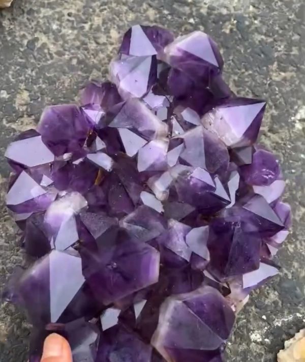 頂級剛果紫水晶簇 剛果水晶,紫水晶大牙