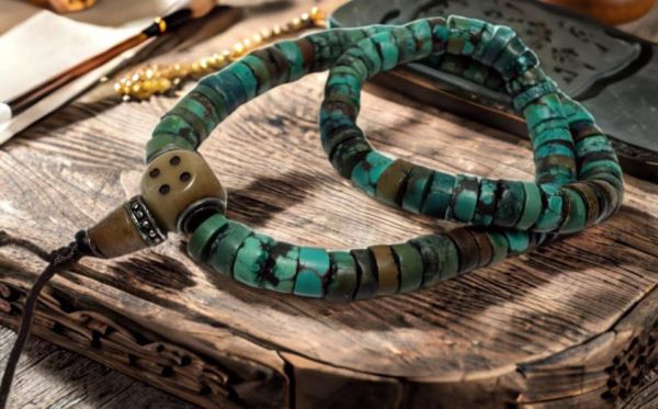 綠松石108顆念珠款 天然綠松石